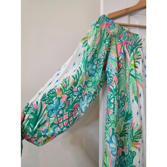 Lilly Pulitzer MaryEllen Dress Coconut Row Engineered M - Picture 4 of 11